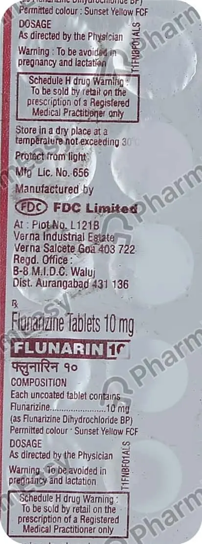 Flunarizinum &#8211; indications, composition, contraindications, dosage