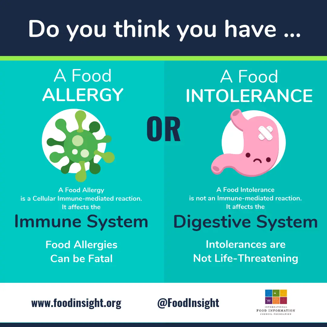 Food intolerances and food allergies. Reasons for food intolerances