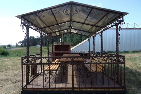 Forged gazebo with your own hands: how to independently build a metal pavilion with a barbecue in the country