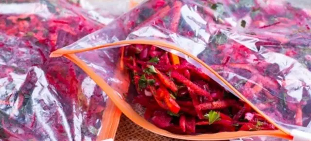 Freezing beets for borscht for the winter