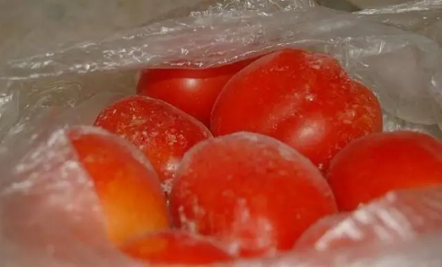 Freezing tomatoes for the winter at home