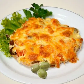 French style champignons with meat and vegetables