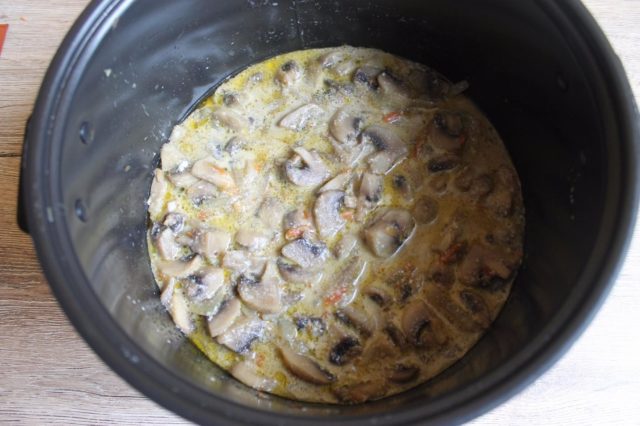 Fried champignons with onions and sour cream: how to cook in a pan, in a slow cooker, mushroom sauce, gravy