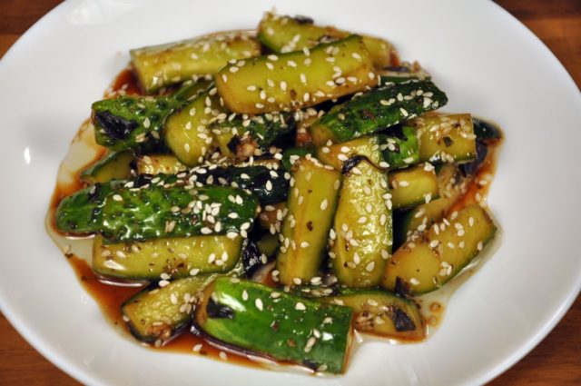 Fried cucumbers in Korean: 6 recipes