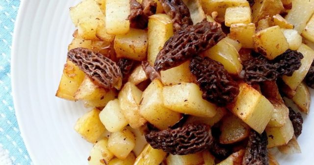 Fried morels: with potatoes, in a pan, recipes with photos