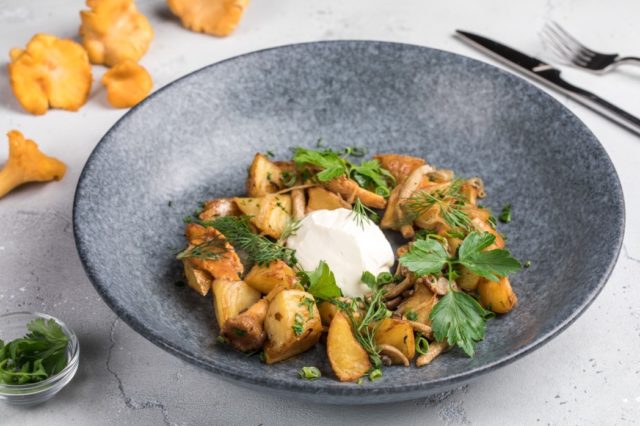 Fried porcini mushrooms with potatoes: cooking recipes