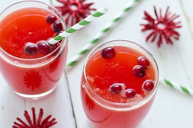 Frozen cranberry compote