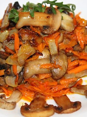 Frying champignons: recipes for mushroom dishes