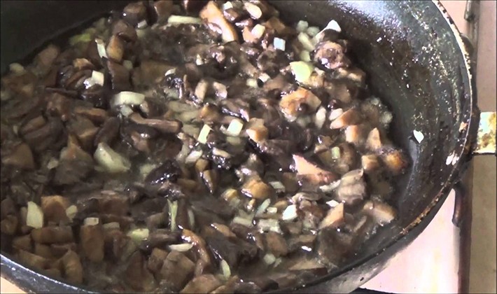 Frying recipes for cooking porcini and black mushrooms