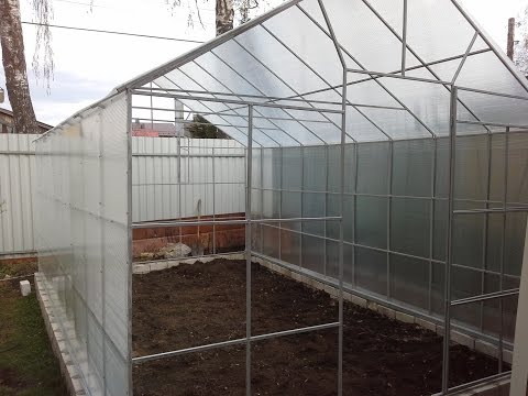 Galvanized profile pipe for greenhouses: construction