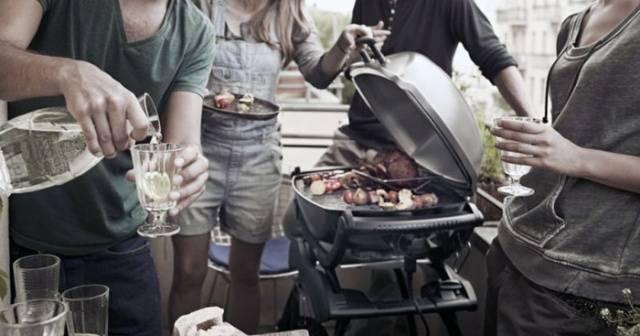 Gas barbecue grill for summer cottage