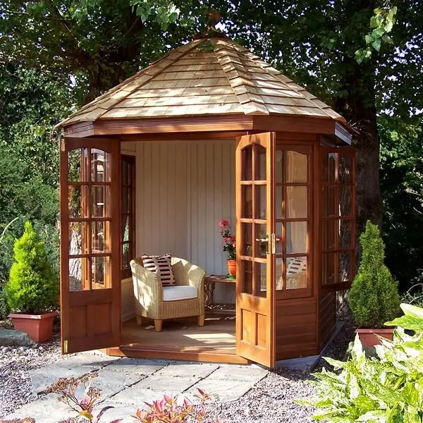 Gazebos for summer cottages: unusual design ideas for wooden garden structures and summer options with a barbecue