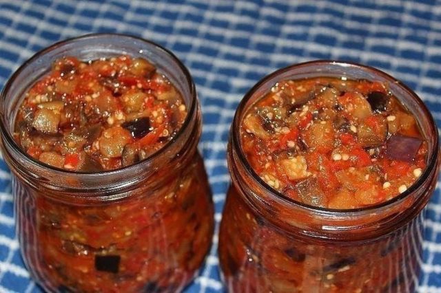 Georgian eggplant for the winter: spicy, without sterilization, in circles, fried, baked