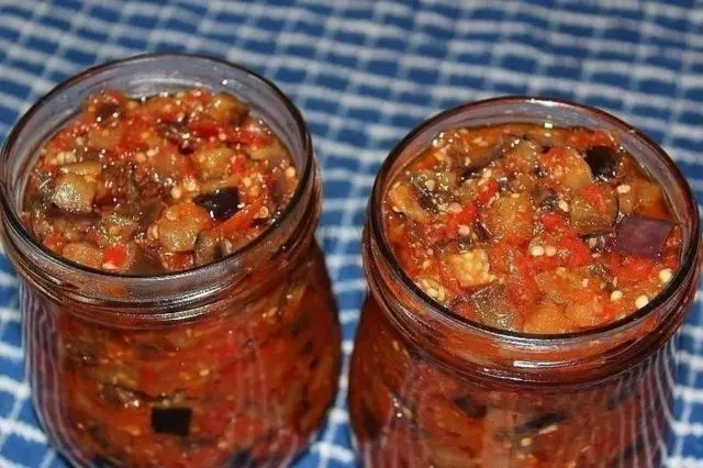 Georgian eggplant for the winter: spicy, without sterilization, in circles, fried, baked