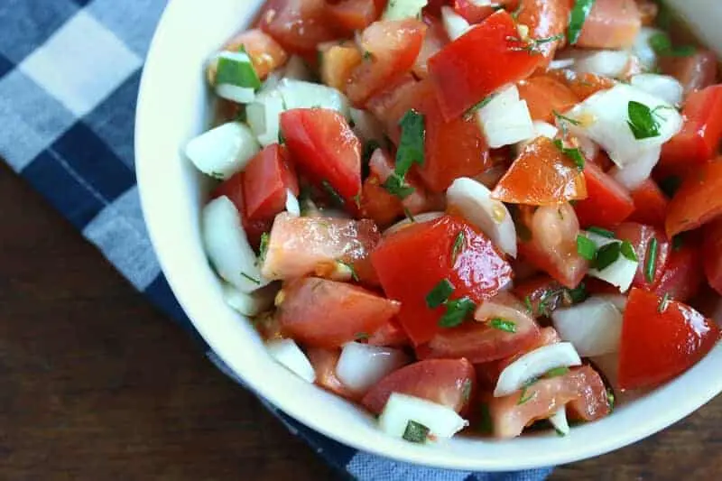 German style tomatoes with apples