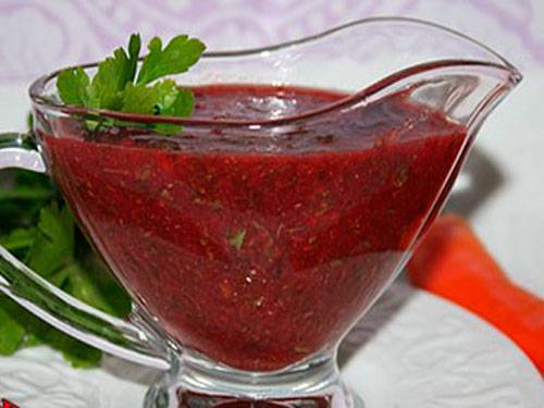 Gooseberry tkemali sauce 