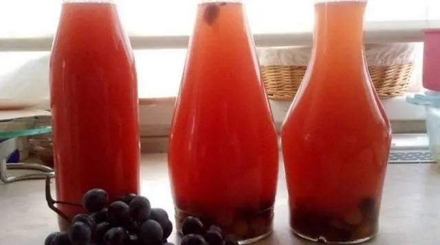 Grape compote for the winter without sterilization