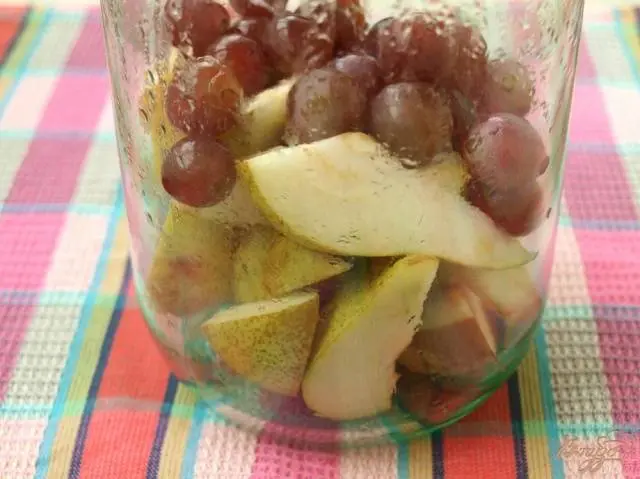 Grape compote for the winter without sterilization