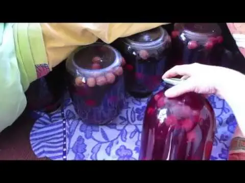 Grape compote for the winter without sterilization