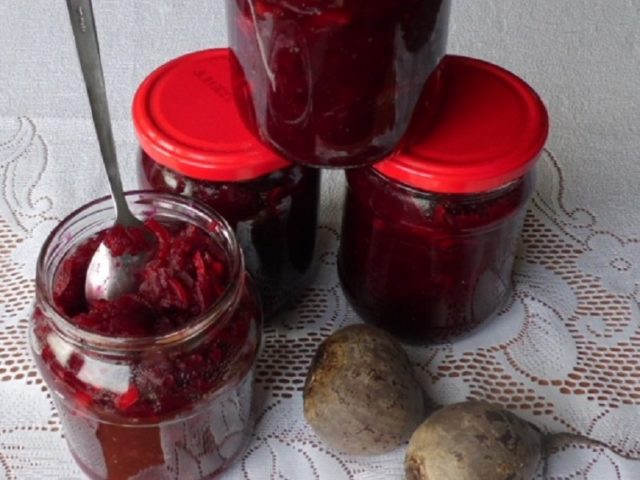 Grated pickled beets for the winter