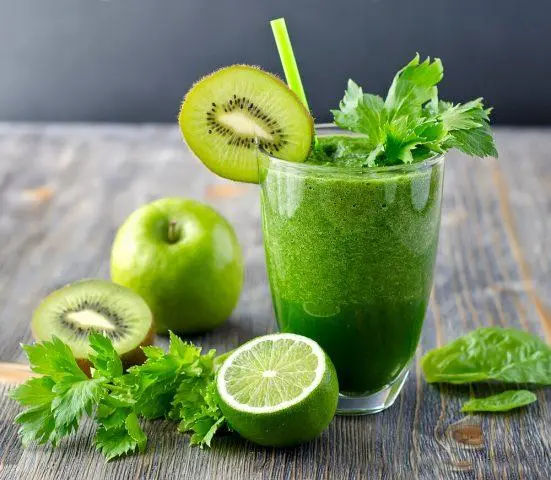 Green smoothie with nettle