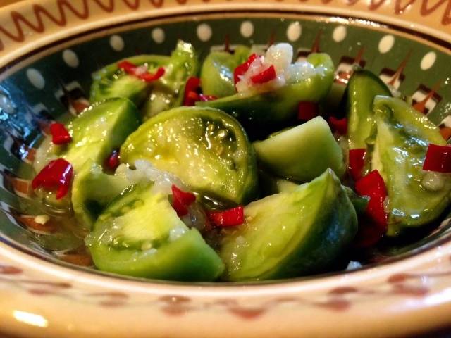 Green tomato blanks: recipes with photos