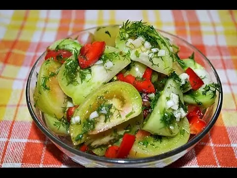 Green tomatoes for the winter slices Lick your fingers