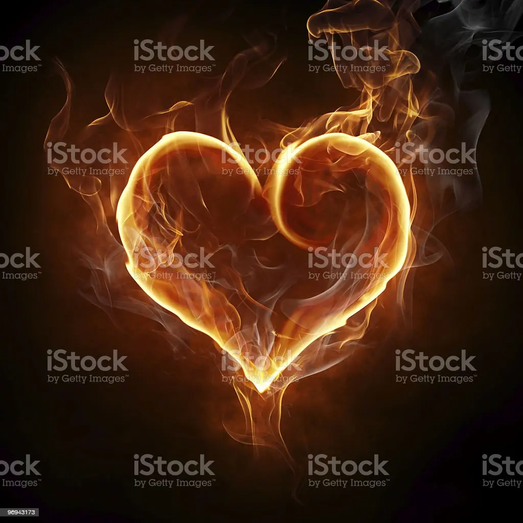 Heart on fire