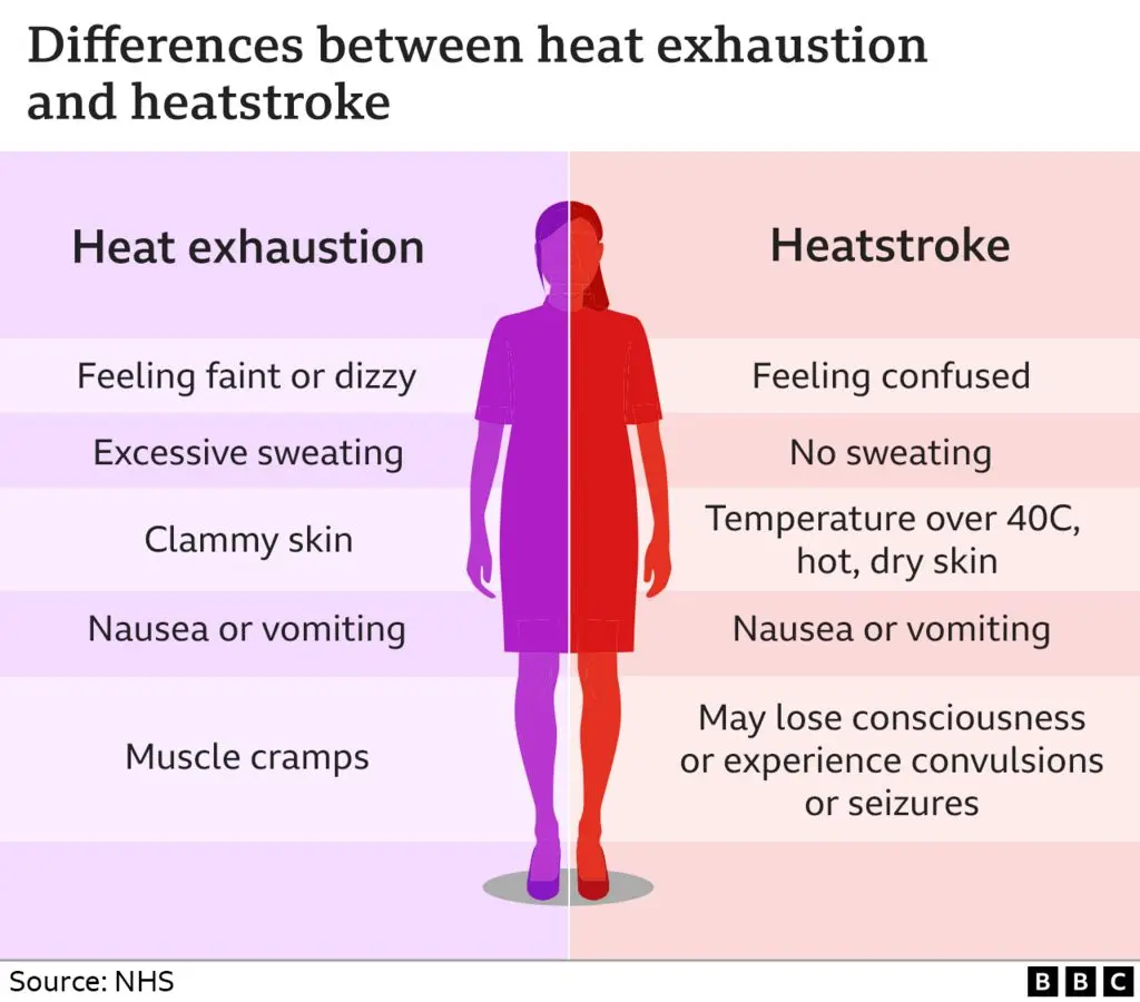 Heat stroke (sunstroke) &#8211; symptoms