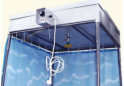 Heated shower tank