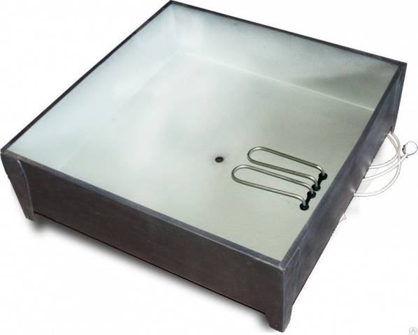 Heated shower tank