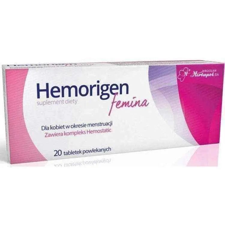 Hemorigen &#8211; action and dosage of the Femina supplement