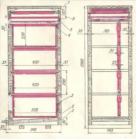 Hive Root 10 frames + drawings