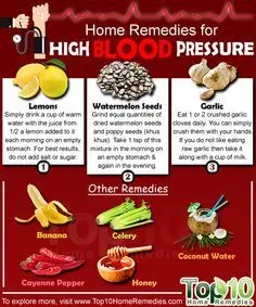 Home remedies to reduce pressure