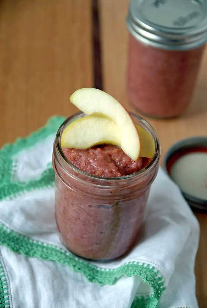 Homemade apple jam wine 