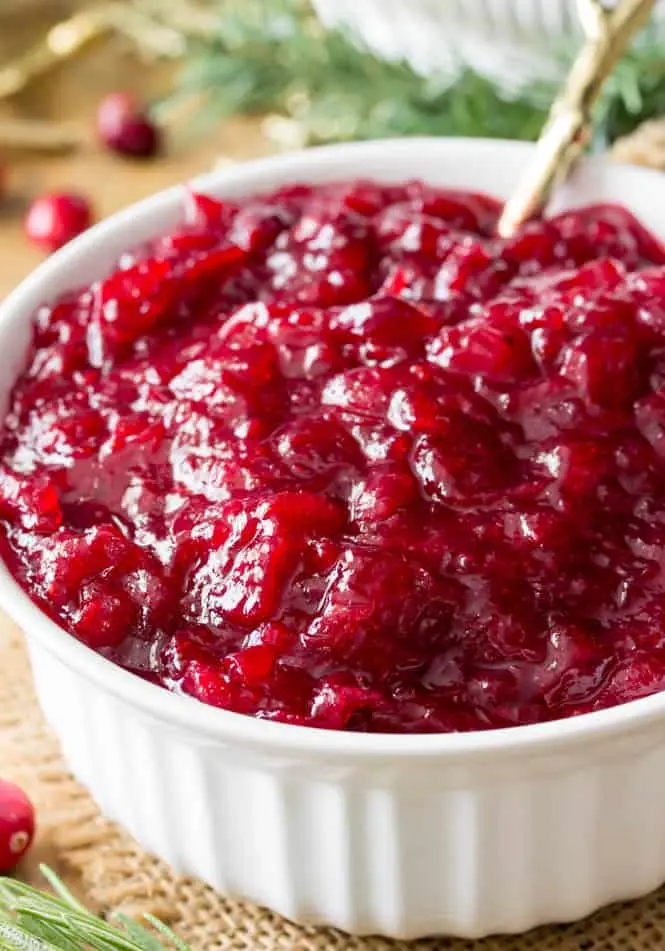 Homemade cranberries in sugar