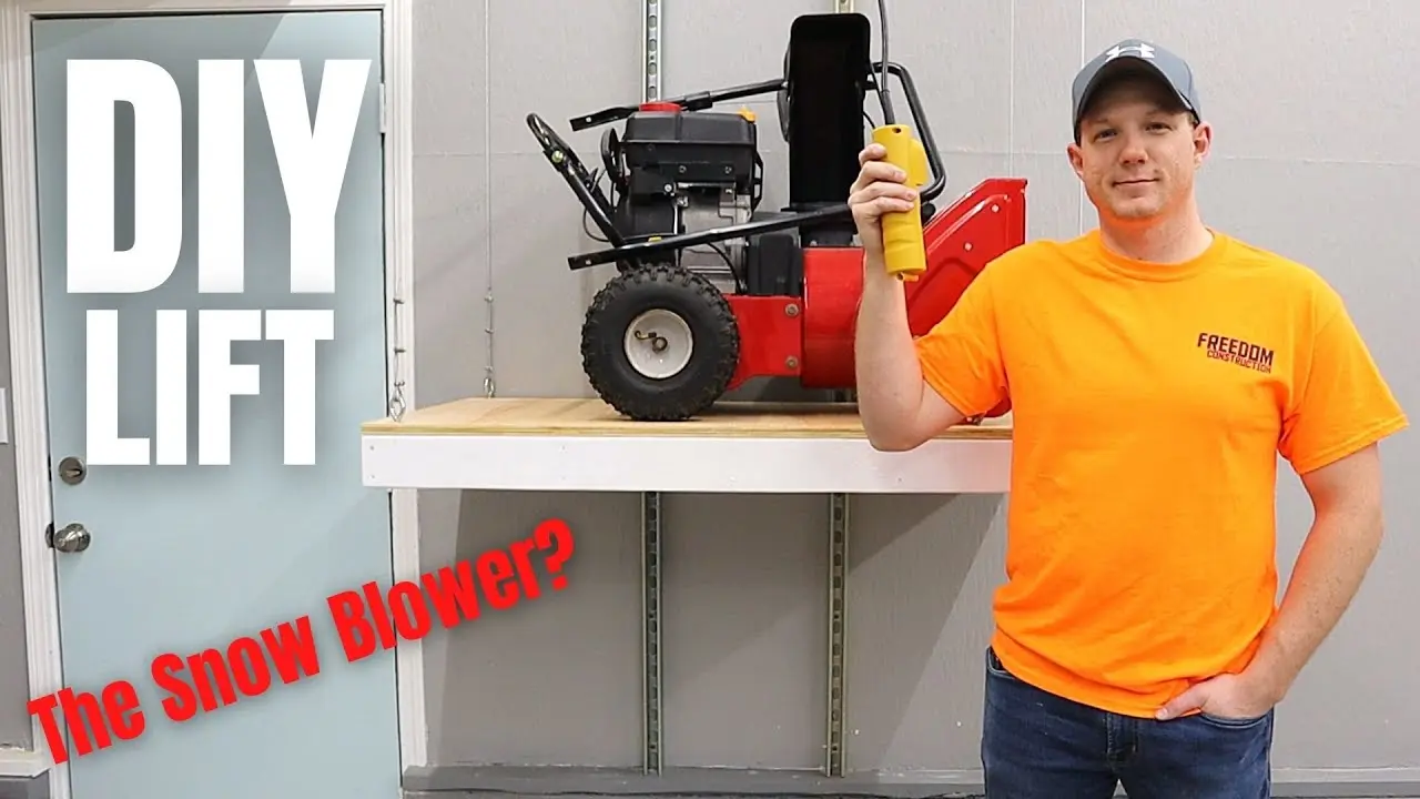 Homemade electric snow blower + blueprints, video