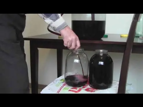 Homemade grape juice wine 