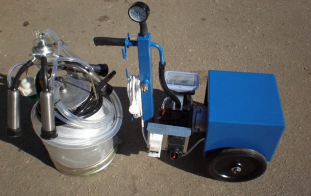 Homemade milking machine