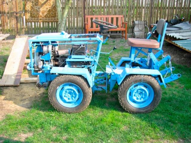 Homemade mini tractor 