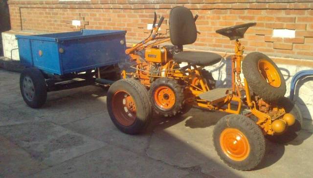 Homemade mini tractor 