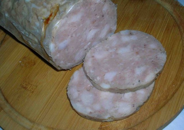 Homemade sausage in ham: Amateur, Doctors, boiled