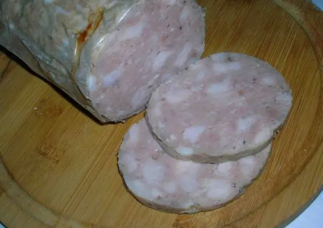 Homemade sausage in ham: Amateur, Doctors, boiled