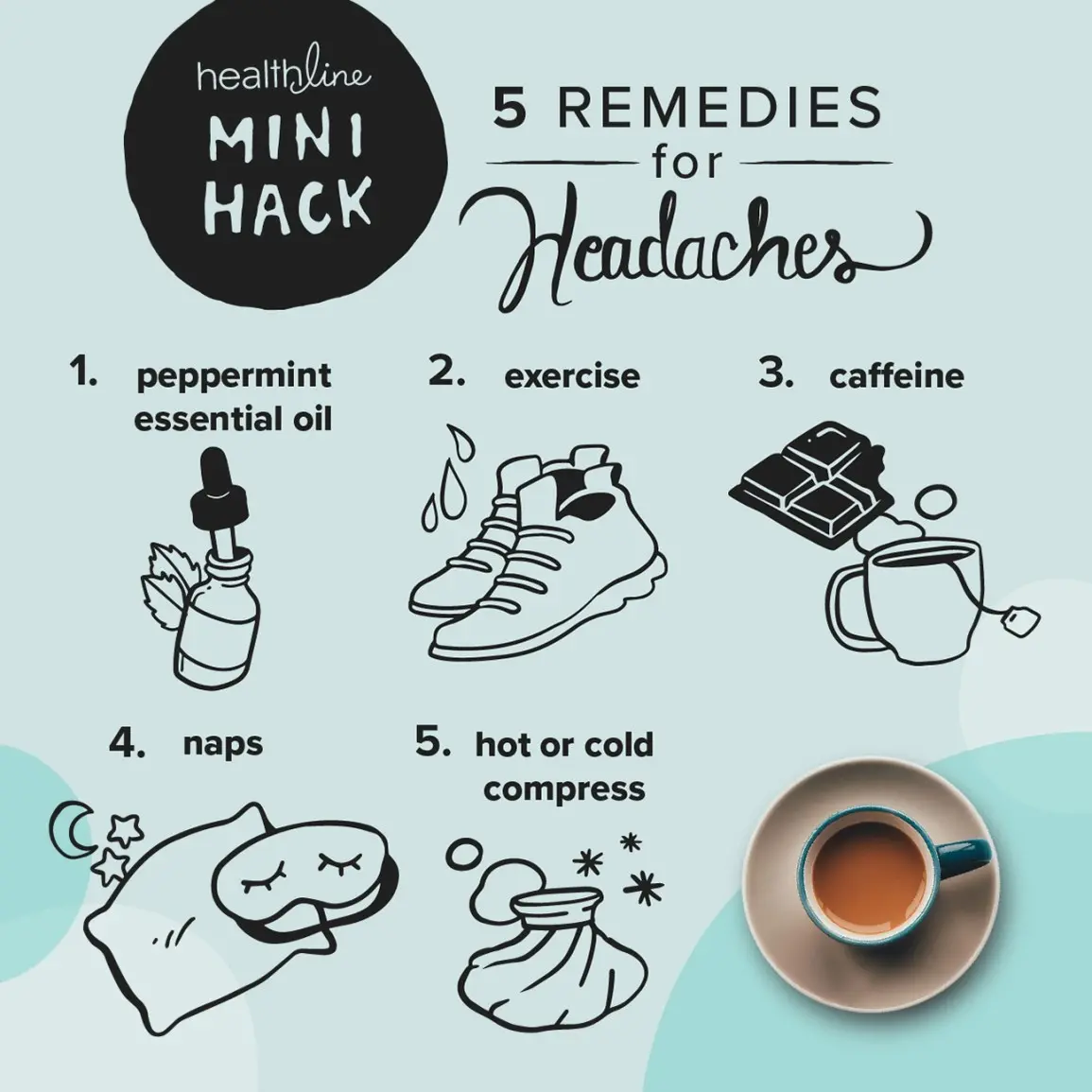 Homemade tricks for a headache. It works!