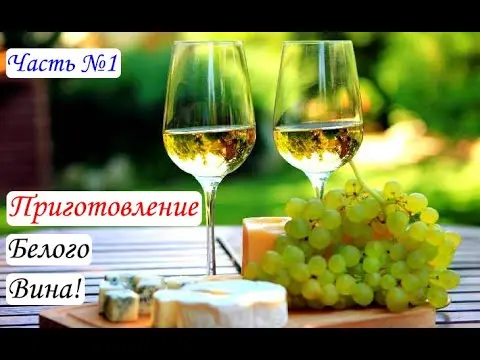 Homemade white wine from grapes: simple recipes