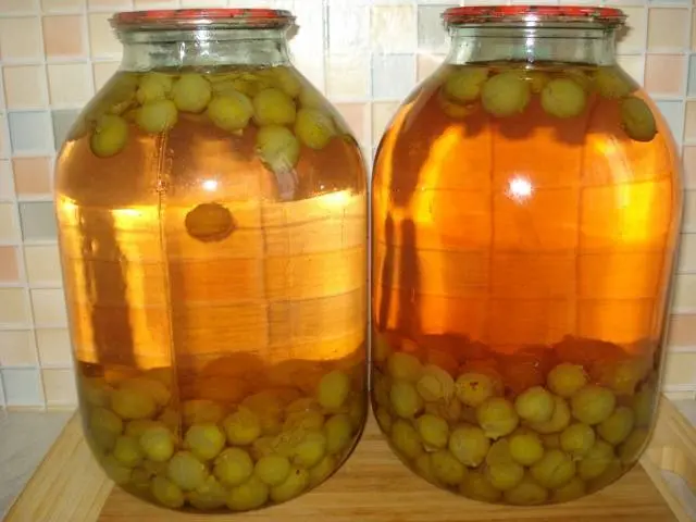 Homemade wine from sour compote 