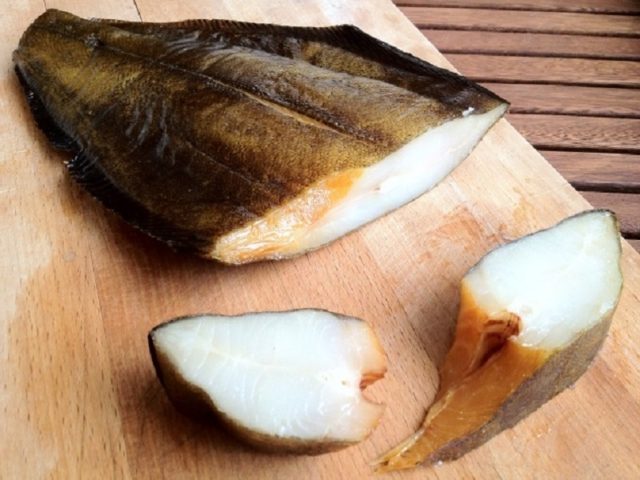 Hot smoked halibut at home