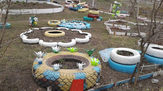 How And How To Paint Tires For A Flower Bed Interesting Design Ideas   How And How To Paint Tires For A Flower Bed Interesting Design Ideas Photos 19 