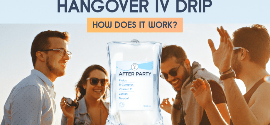 How does a hangover drip work? Price: up to PLN 850, immediate effect