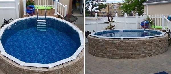 How to arrange a frame pool in the country + photo